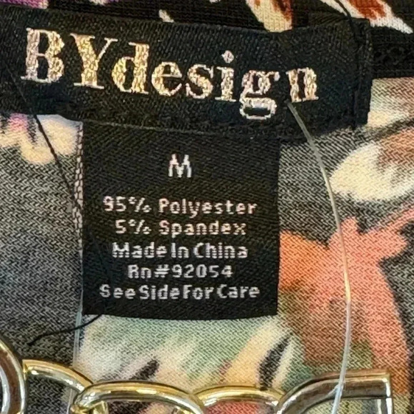 Floral Print Sleeveless Blouse by Design - Size M & XL - Picture 9 of 12